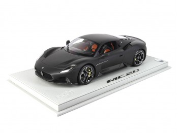 Maserati MC20 BBR Models 1/18 P18191MBST Audace Matt Black display case