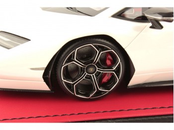 Lamborghini Countach LPI 800-4 MR Collection 1/18 LAMBO052A Blanc Sidéral avec vitrine