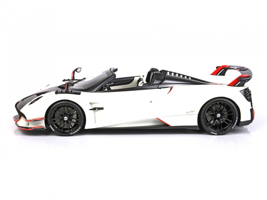 Pagani Huayra Roadster BC BBR Models 1/18 P18159E Bianco Perla Metallizzato con vetrina