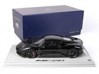 Maserati MC20 BBR Models 1/18 P18191DB David Backham Special Edition Metallic Enigma Black with display case