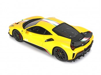 Ferrari 488 Pista Piloti Ferrari BBR Models 1/18 P18160H Giallo Modena con vetrina