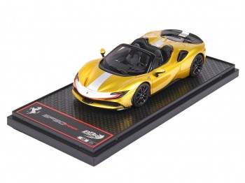 Ferrari SF90 Spider Pack Fiorano BBR Models 1/43 BBRC256A Giallo Montecarlo Metallizzato