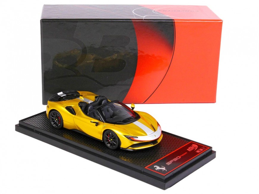 Ferrari SF90 Spider Pack Fiorano BBR Models 1/43 BBRC256A Giallo Montecarlo Metallizzato