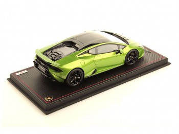 Lamborghini Huràcan Tecnica MR Collection 1/18 LAMBO054A Verde Selvans con vetrina