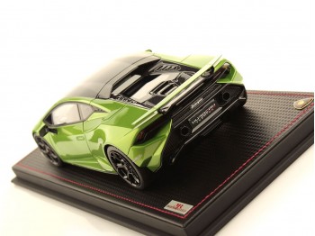 Lamborghini Huràcan Tecnica MR Collection 1/18 LAMBO054A Verde Selvans con vetrina