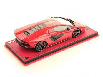 Lamborghini Countach LPI 800-4 MR Collection 1/18 LAMBO052B Rosso con vetrina