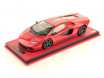 Lamborghini Countach LPI 800-4 MR Collection 1/18 LAMBO052B Rosso con vetrina
