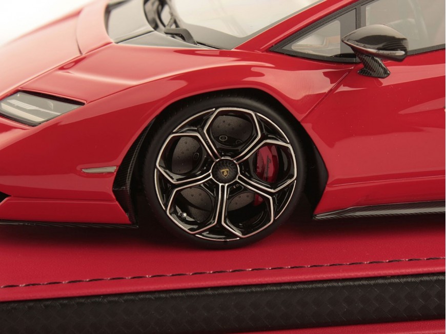Lamborghini Countach LPI 800-4 MR Collection 1/18 LAMBO052B Rosso con vetrina