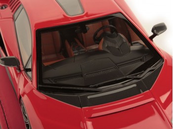 Lamborghini Countach LPI 800-4 MR Collection 1/18 LAMBO052B Rosso con vetrina