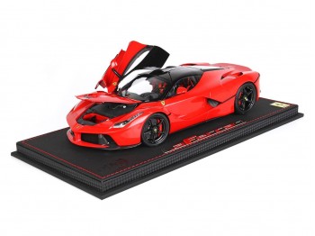 Ferrari LaFerrari BBR Models 1/18 BBR182221-7DIE Rosso Corsa 322 con vetrina