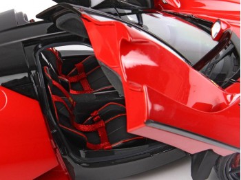 Ferrari LaFerrari BBR Models 1/18 BBR182221-7DIE Rosso Corsa 322 con vetrina
