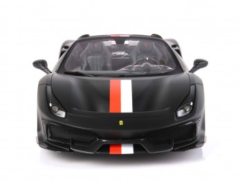 Ferrari 488 Pista Spider Charles Leclerc BBR Models 1/18 P18162CL Nero Opaco con vetrina