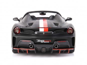 Ferrari 488 Pista Spider Charles Leclerc BBR Models 1/18 P18162CL Nero Opaco con vetrina