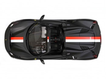Ferrari 488 Pista Spider Charles Leclerc BBR Models 1/18 P18162CL Nero Opaco con vetrina