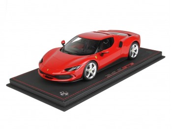 Ferrari 296 GTB BBR Models 1/18 P18210A Corsa 322 Red with display case