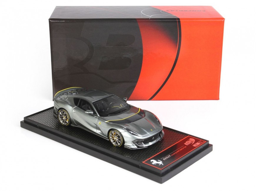 Ferrari 812 Competizione BBR Models 1/43 BBRC259A2 Gris Coburn Métallisé