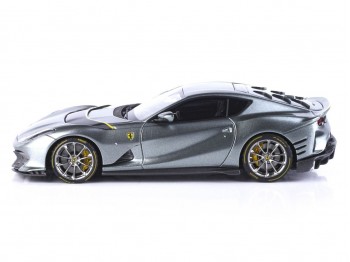 Ferrari 812 Competizione BBR Models 1/43 BBRC259A2 Coburn Grey with Fly Yellow horizontal stripe