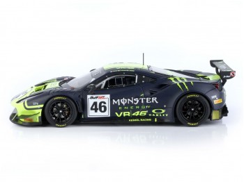 Ferrari 488 GT3 Valentino Rossi Team Kessel BBR Models 1/43 BBRC258 Giallo Fluo e Blu Opaco