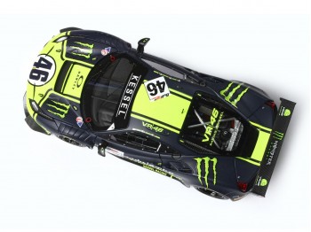 Ferrari 488 GT3 Valentino Rossi Team Kessel BBR Models 1/43 BBRC258 Giallo Fluo e Blu Opaco