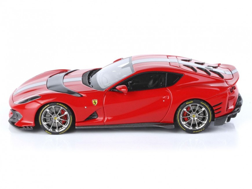 Ferrari 812 Competizione BBR Models 1/43 BBRC259B1 Rouge de Course 322