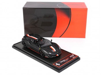 Ferrari 488 Pista Spider Charles Leclerc BBR Models 1/43 BBRC270 Nero Opaco