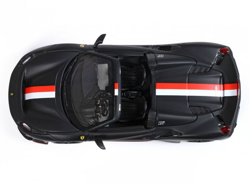 Ferrari 488 Pista Spider Charles Leclerc BBR Models 1/43 BBRC270 Nero Opaco