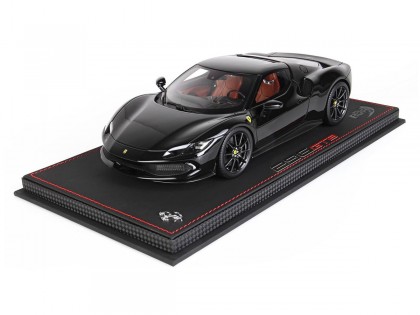 Ferrari 296 GTB BBR Models 1/18 P18210E2 Nero Lucido 1250 con vetrina