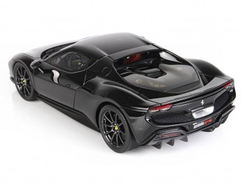 Ferrari 296 GTB BBR Models 1/18 P18210E2 Noir Brillant 1250 avec vitrine