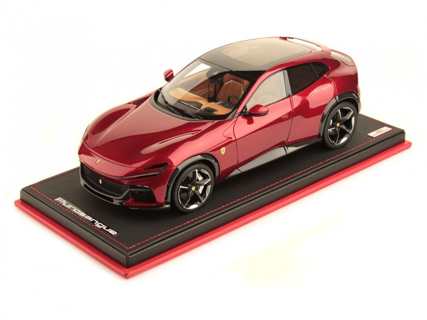 Ferrari Purosangue MR Collection 1/18 FE038D Rosso Portofino Metallizzato con vetrina