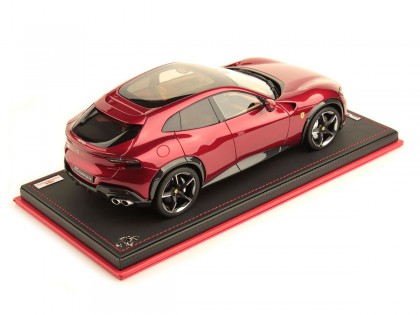 Ferrari Purosangue MR Collection 1/18 FE038D Metallic Portofino Red with display case 2