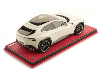Ferrari Purosangue MR Collection 1/18 FE038C Metallic Italia White with display case