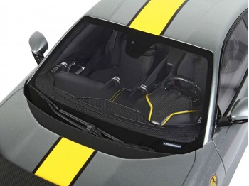 Ferrari 812 Competizione BBR Models 1/12 BBR1215A Metallic Coburn Grey with display case