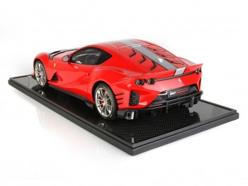 Ferrari 812 Competizione BBR Models 1/12 BBR1215B1 Rosso Corsa 322 con vetrina