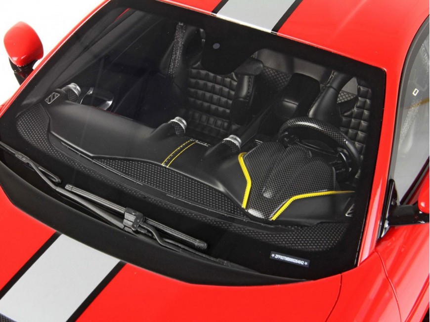 Ferrari 812 Competizione BBR Models 1/12 BBR1215B1 Rosso Corsa 322 con vetrina