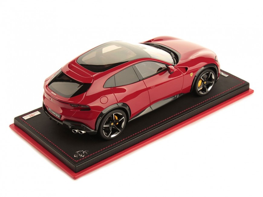 Ferrari Purosangue MR Collection 1/18 FE038E Rosso Corsa 322 con vetrina