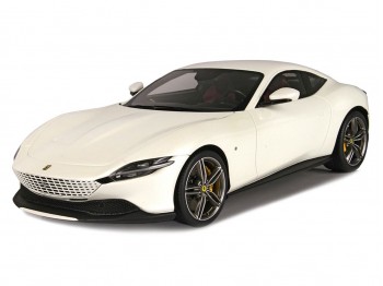 Ferrari Roma BBR Models 1/18 P18185M Bianco Italia Metallizzato con vetrina