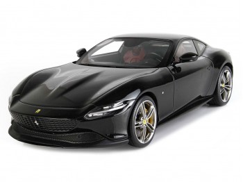 Ferrari Roma BBR Models 1/18 P18185MB Daytona Black with display case