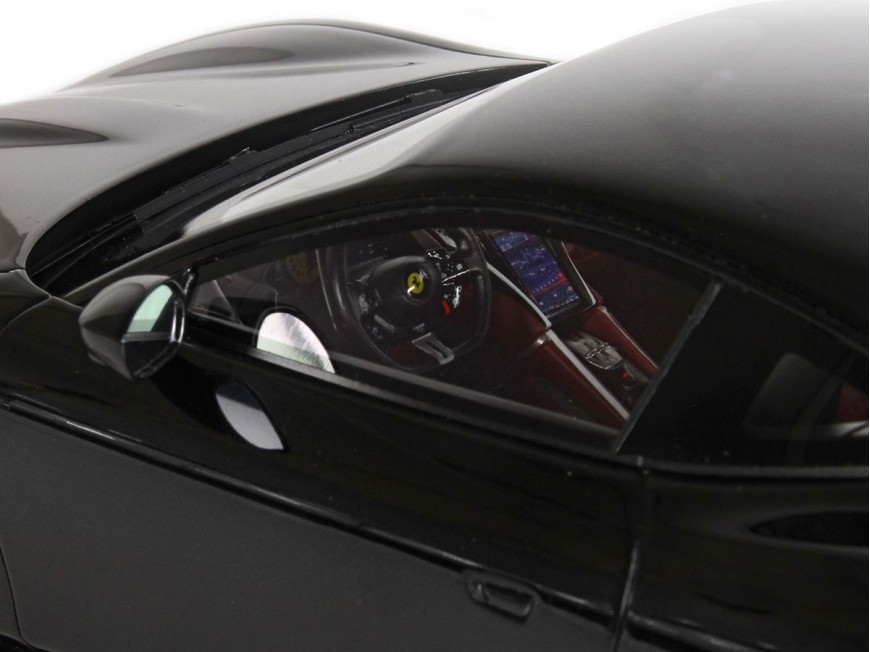 Ferrari Roma BBR Models 1/18 P18185MB Daytona Black with display case