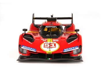 Ferrari 499P Winner Le Mans 2023 Car n.51 BBR Models 1/18 P18239 con vetrina