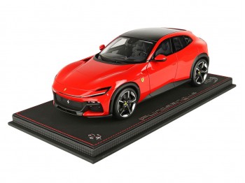 Ferrari Purosangue BBR Models 1/18 P18219B Rosso Corsa 322 con vetrina