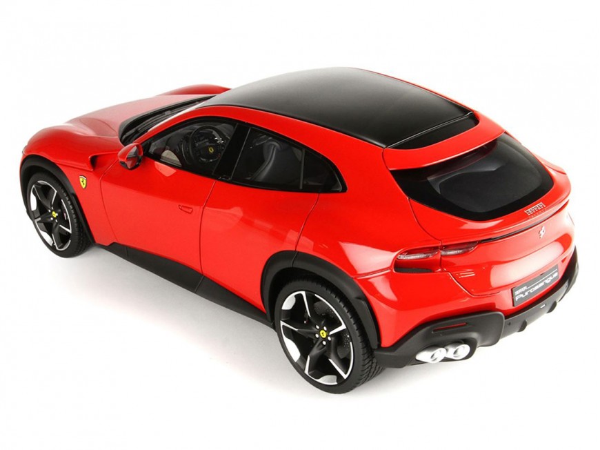 Ferrari Purosangue BBR Models 1/18 P18219B Rosso Corsa 322 con vetrina