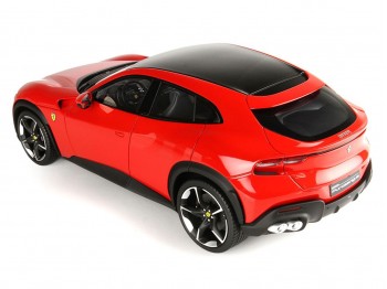 Ferrari Purosangue BBR Models 1/18 P18219B Rosso Corsa 322 con vetrina