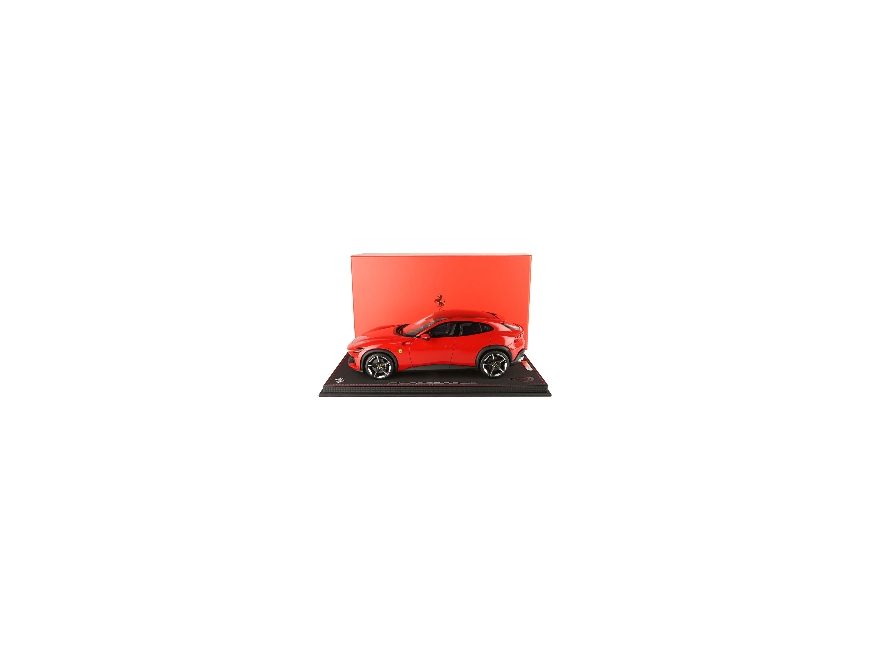 Ferrari Purosangue BBR Models 1/18 P18219B Rosso Corsa 322 con vetrina