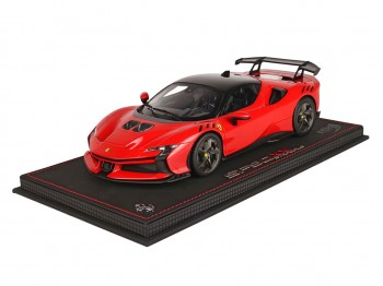 Ferrari SF90 XX Stradale BBR Models 1/18 P18188I Rosso Corsa 322 con vetrina