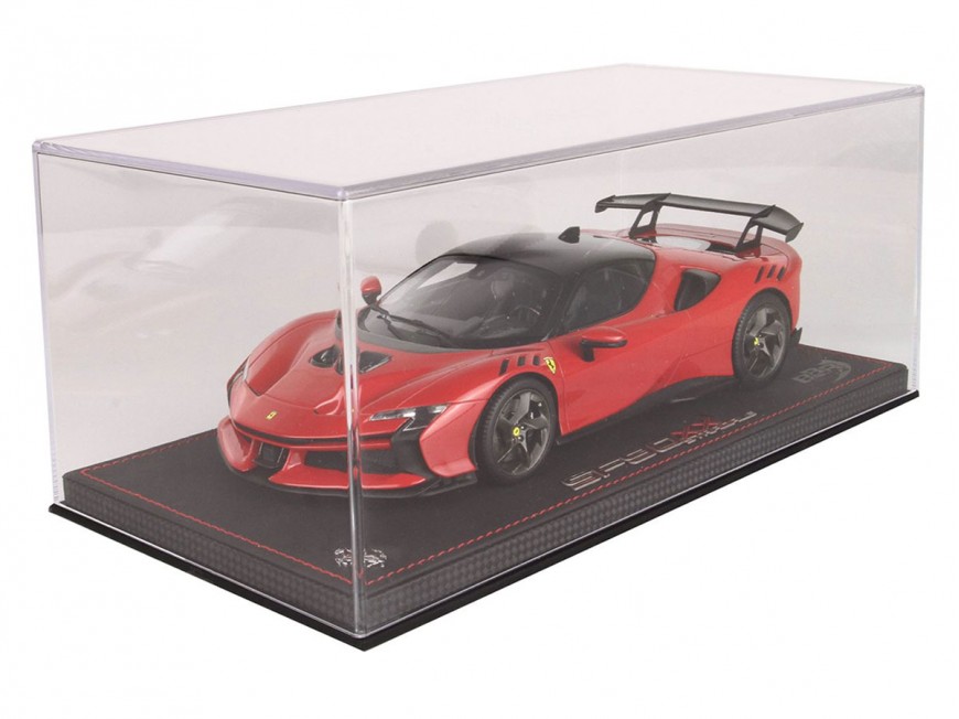 Ferrari SF90 XX Stradale BBR Models 1/18 P18188I Rosso Corsa 322 con vetrina