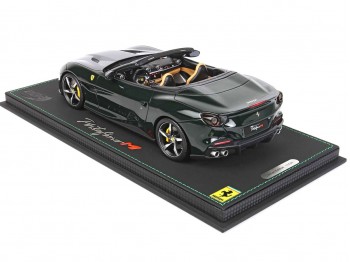 Ferrari Portofino M Spider BBR Models 1/18 P18193C Verde British Metallizzato con vetrina