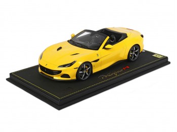 Ferrari Portofino M Spider BBR Models 1/18 P18193F Giallo Modena con vetrina