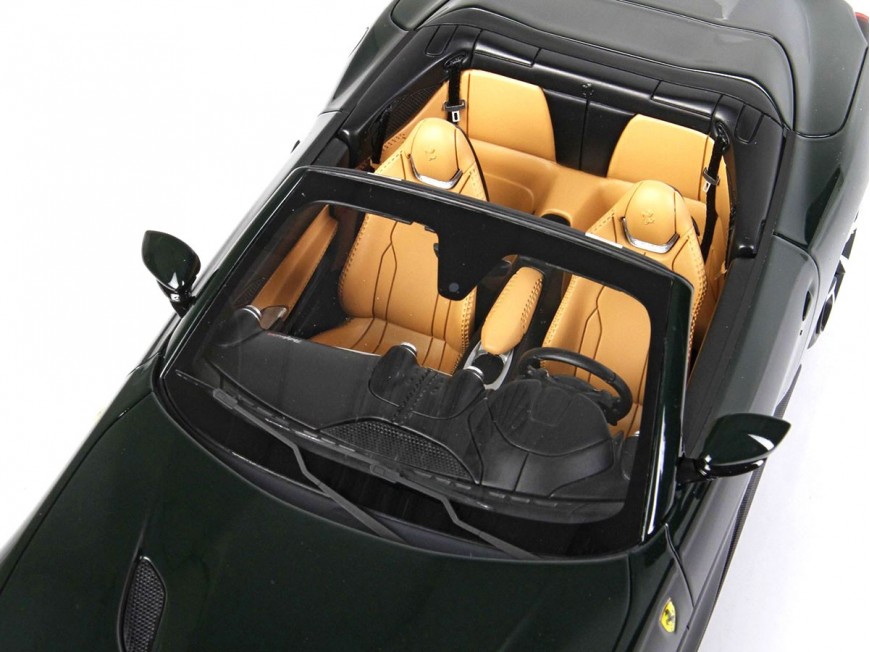 Ferrari Portofino M Spider BBR Models 1/18 P18193C Verde British Metallizzato con vetrina