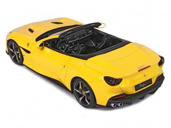 Ferrari Portofino M Spider BBR Models 1/18 P18193F Modena Yellow with display case