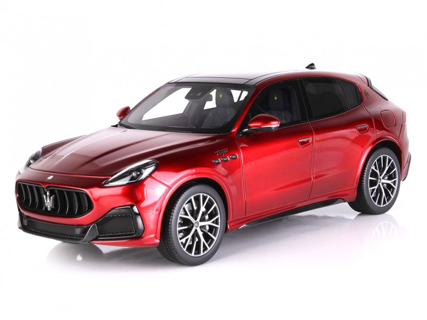 Maserati Grecale Trofeo BBR Models 1/18 P18220B Metallic Granturismo Red with display case